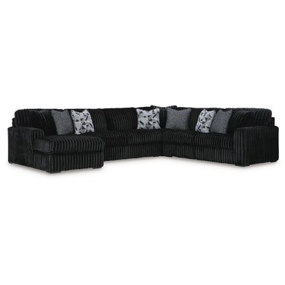 Midnight-Madness 4-Piece Sectional with Chaise