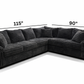 Koala Fluffy L-Shaped Sectional